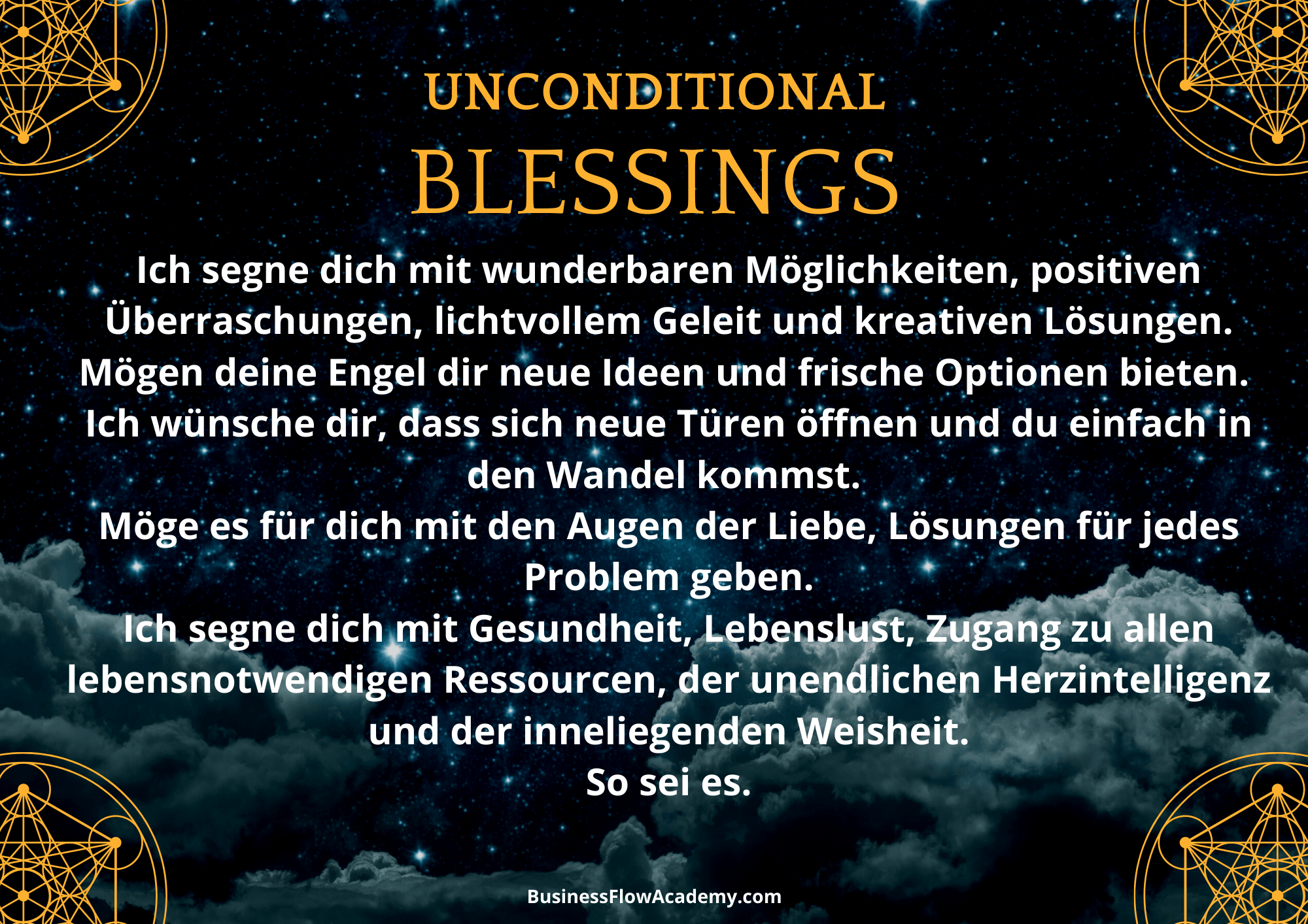 Unconditional Blessing